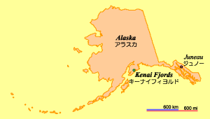 Location of Kenai Fjords National Park / L[iCtBh